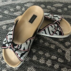 pinko flip-flops black size 6(women)